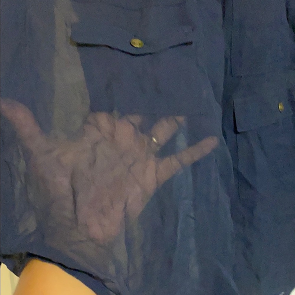 Club Mónaco Silk Sheer Shirt - Picture 4 of 5